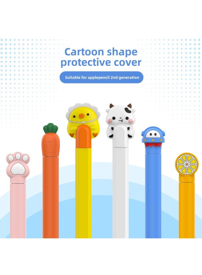 جراب مناسب لقلم Apple II من Apple Pencil 1 و2 وPro Cartoon Super Cute Series Silicone Protection - المواصفات: قلم Apple Pencil Pro والجيل الثاني - مسحوق الأرنب (حقيبة CPE) - Image 2